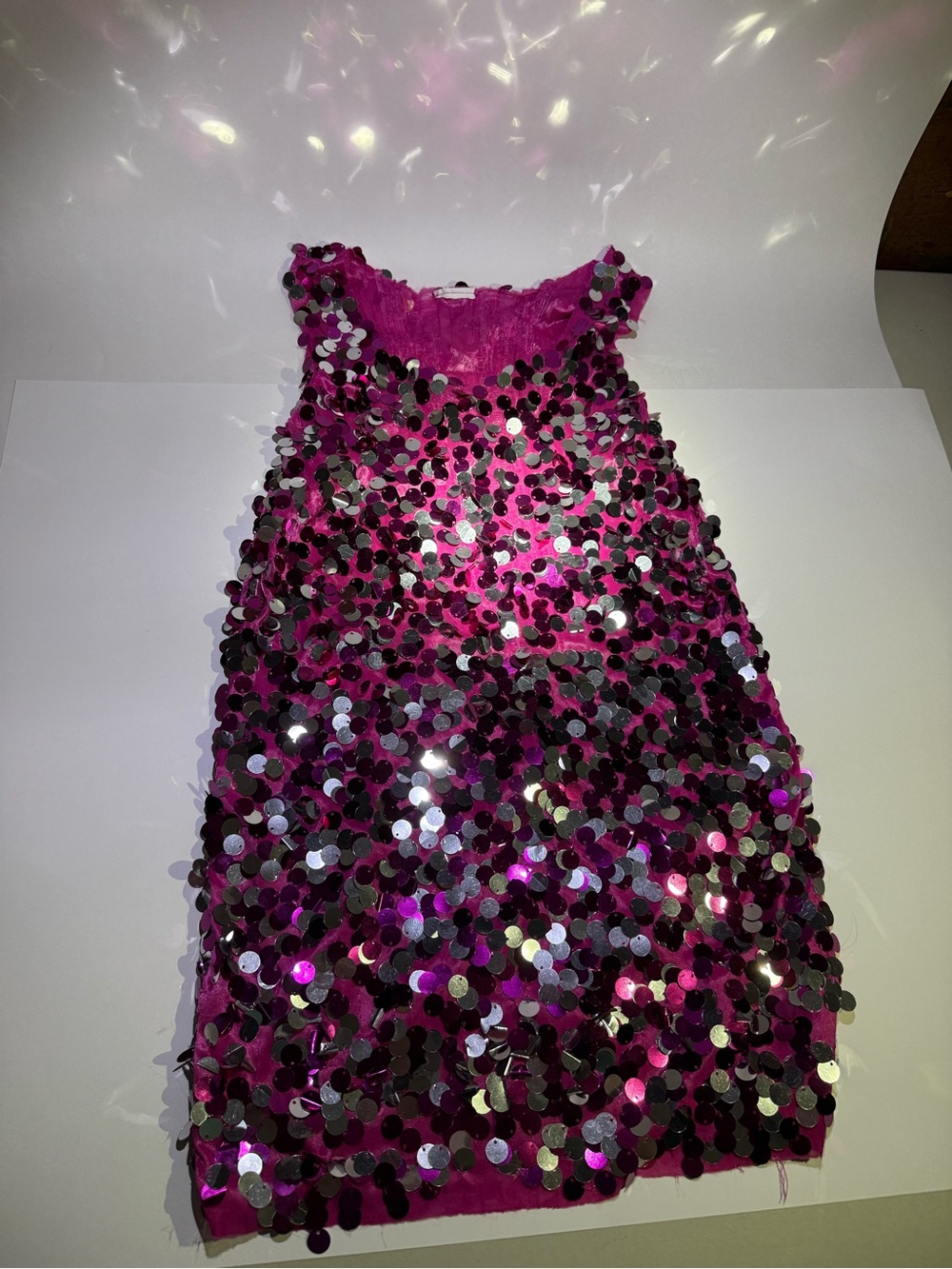 Kids Pink Sequin Party Costume Dress